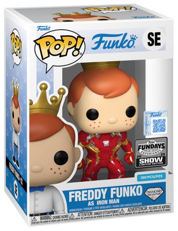 Figurine Funko Pop Freddy Funko Freddy Funko en Iron Man - Diamant