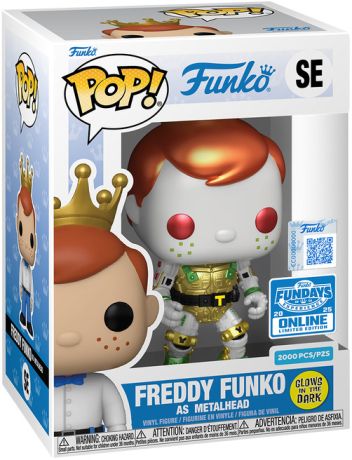 Figurine Funko Pop Freddy Funko Freddy Funko en Metalhead - Glow in the Dark