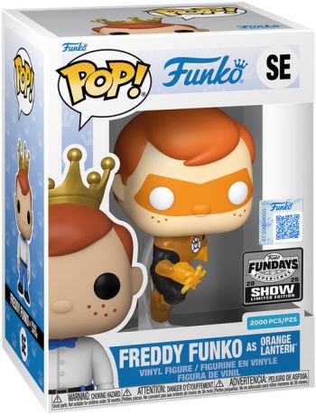 Figurine Funko Pop Freddy Funko Freddy Funko en Orange Lantern - Translucide