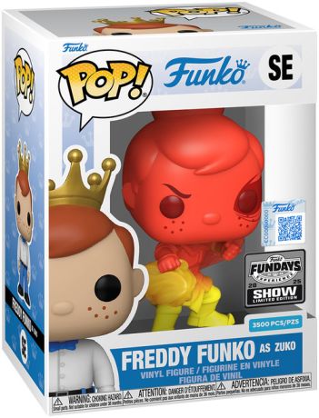 Figurine Funko Pop Freddy Funko Freddy Funko en Zuko (Maîtrise du feu)