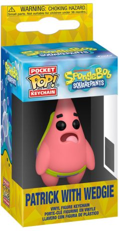 Figurine Funko Pop Bob l'Eponge Patrick (short remonté dans les fesses) - Porte-clés