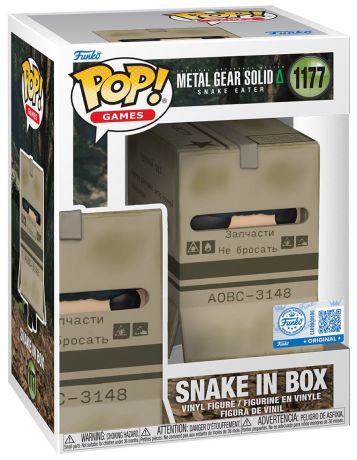 Figurine Funko Pop Metal Gear Solid #1177 Snake dans la boîte