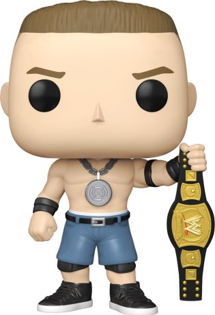 Figurine Funko Pop WWE #203 John Cena avec Ceinture de Champion Spinner