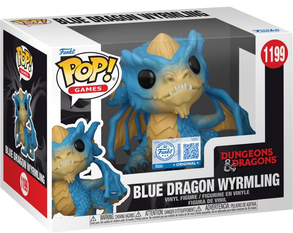 Figurine Funko Pop Donjons & Dragons #1199 Dragon bleu, dragonnet