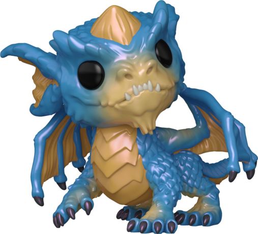Figurine Funko Pop Donjons & Dragons #1199 Dragon bleu, dragonnet (Métallique) [Chase]