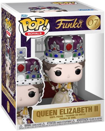 Figurine Funko Pop La Famille Royale #07 Reine Elizabeth II (Couronnement)