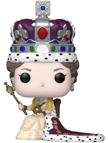 Figurine Funko Pop La Famille Royale #07 Reine Elizabeth II (Couronnement)