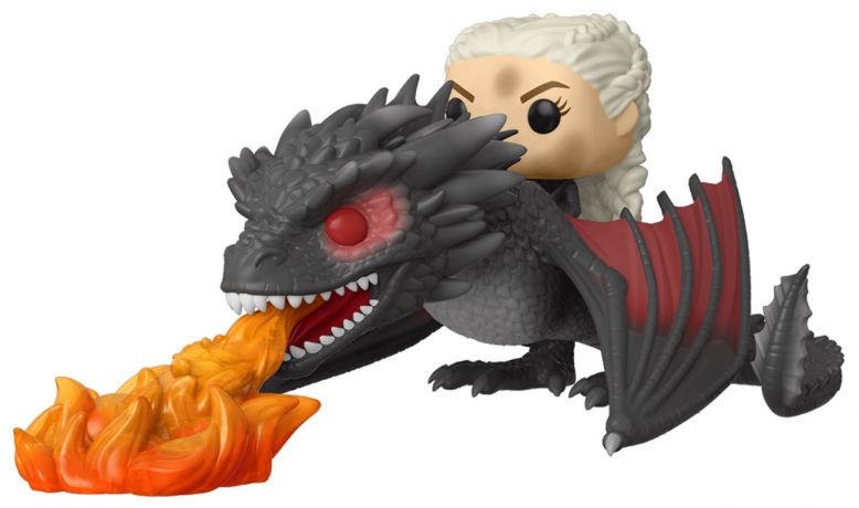 Figurine Funko Pop Game of Thrones #68 Daenerys sur Drogon crachant du feu