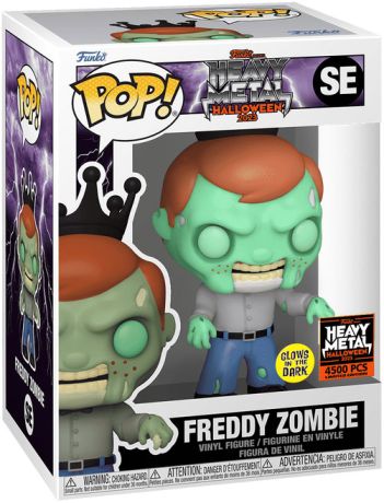 Figurine Funko Pop Freddy Funko Freddy Zombie - Glow in the Dark (Heavy Metal)
