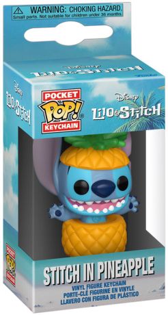 Figurine Funko Pop Lilo et Stitch [Disney] Stitch dans l'Ananas - Porte-clés
