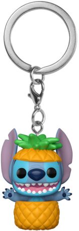Figurine Funko Pop Lilo et Stitch [Disney] Stitch dans l'Ananas - Porte-clés