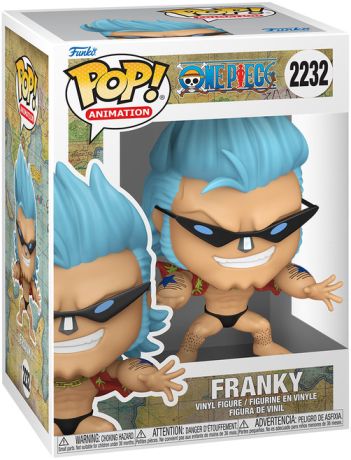 Figurine Funko Pop One Piece #2232 Franky avec Lunettes de Soleil