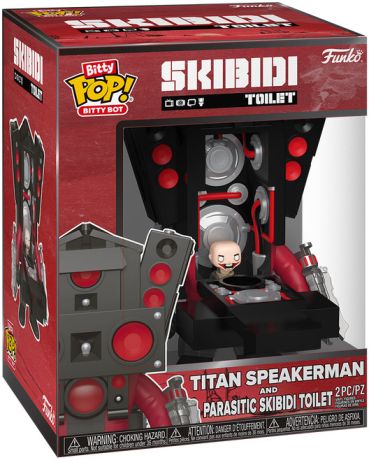 Figurine Funko Pop Skibidi Toilet Titan Speakerman & Parasitic Skibidi Toilet - Bitty Bot