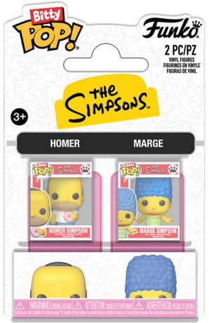 Figurine Funko Pop Les Simpson Homer & Marge - Pack Bitty Pop