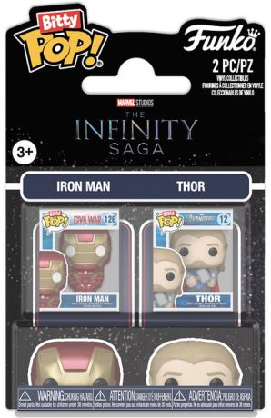 Figurine Funko Pop The Infinity Saga [Marvel] Iron Man & Thor - Pack Bitty Pop