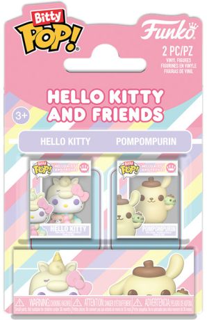 Figurine Funko Pop Sanrio Hello Kitty & Pompompurin - Pack Bitty Pop