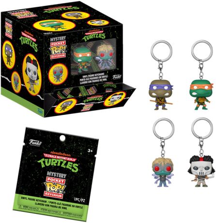 Figurine Funko Pop Tortues Ninja Boîte Mystère Tortues Ninja Porte-clés