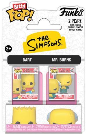 Figurine Funko Pop Les Simpson Bart Simpson & Mr. Burns - Pack Bitty Pop