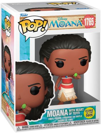 Figurine Funko Pop Vaiana [Disney] #1765 Vaiana avec le Cœur de Tefiti - Glow in the Dark