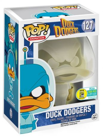 Figurine Funko Pop Looney Tunes #127 Duck Dodgers - Blanc - Brillant dans le noir