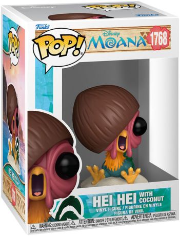 Figurine Funko Pop Vaiana [Disney] #1768 Hei Hei avec Noix de Coco