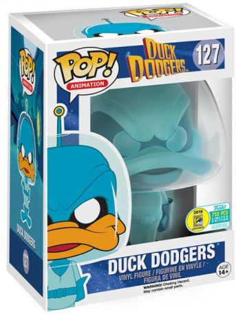 Figurine Funko Pop Looney Tunes #127 Duck Dodgers - Bleu - Brillant dans le noir