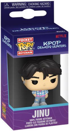 Figurine Funko Pop KPop Demon Hunters Jinu - Porte-clés