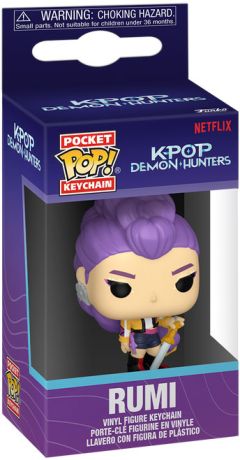 Figurine Funko Pop KPop Demon Hunters Rumi - Porte-clés