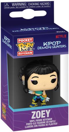 Figurine Funko Pop KPop Demon Hunters Zoey - Porte-clés