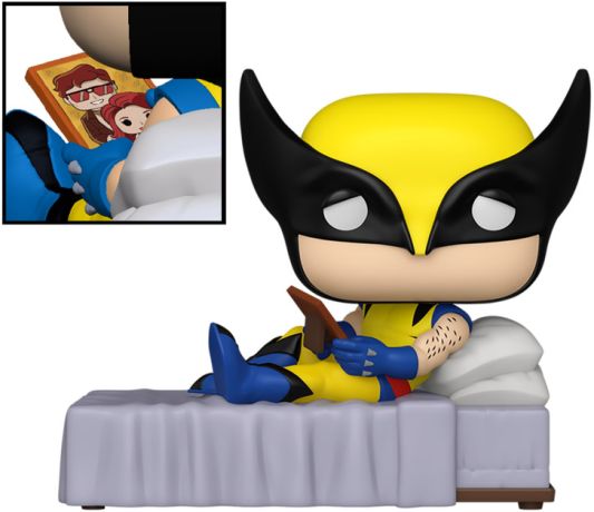 Figurine Funko Pop X-Men [Marvel] #1601 Wolverine dans le lit (Meme)