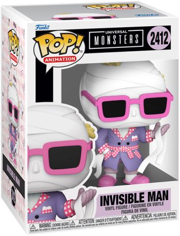 Figurine Funko Pop Universal Monsters #2412 L'Homme invisible