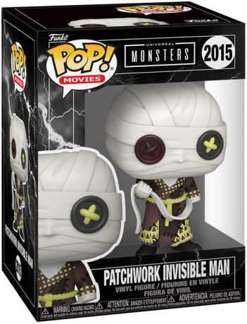 Figurine Funko Pop Universal Monsters #2015 L'Homme invisible (Patchwork)