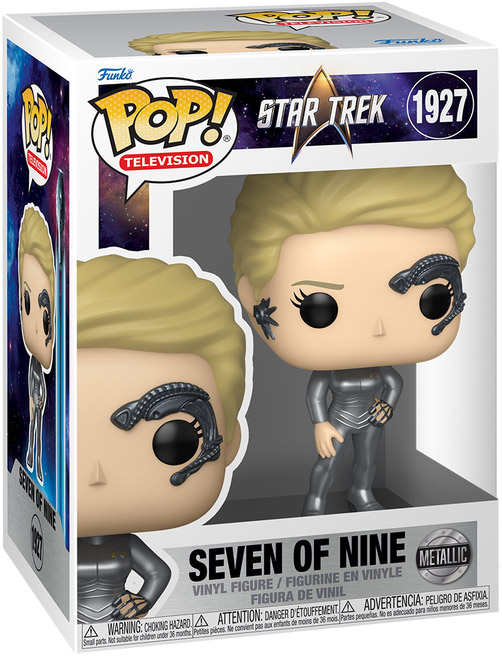 Figurine Pop Star Trek #1927 pas cher : Seven of Nine - Métallique