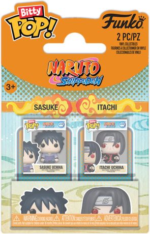 Figurine Funko Pop Naruto Sasuke & Itachi - Bitty Pop Pack