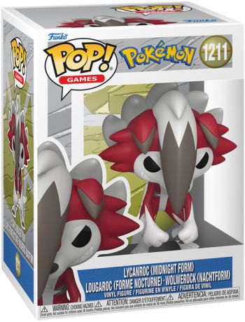 Figurine Funko Pop Pokémon #1211 Lougaroc Forme Nocturne