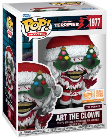 Figurine Funko Pop Terrifier #1977 Art le Clown en tenue de Père Noël