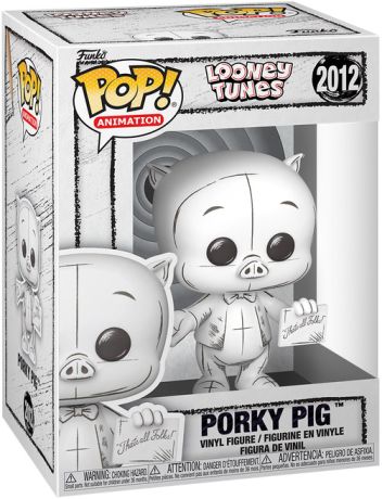 Figurine Funko Pop Looney Tunes #2012 Porky Pig - Esquisse
