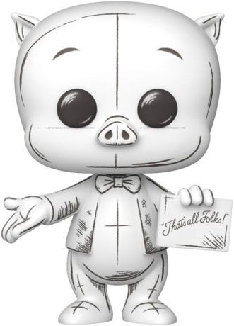 Figurine Funko Pop Looney Tunes #2012 Porky Pig - Esquisse