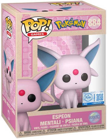 Figurine Funko Pop Pokémon #884 Espeon - Mentali - Psiana - Soft Color