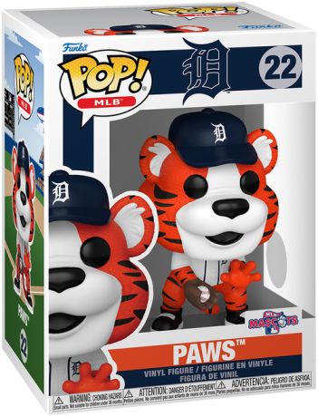 Figurine Funko Pop MLB : Ligue Majeure de Baseball #22 Paws (Detroit Tigers)
