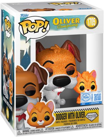 Figurine Funko Pop Oliver et Compagnie [Disney] #1705 Roublard avec Oliver - Diamant