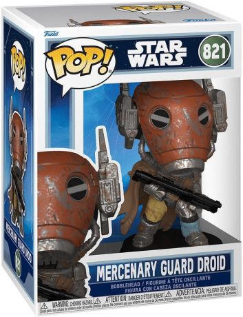 Figurine Funko Pop Star Wars : The Mandalorian & Grogu #821 Droïde garde mercenaire
