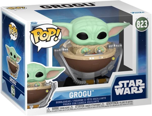 Figurine Funko Pop Star Wars : The Mandalorian & Grogu #823 Grogu dans poussette