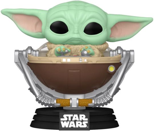 Figurine Funko Pop Star Wars : The Mandalorian & Grogu #823 Grogu dans poussette