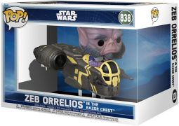 Figurine Pop Star Wars : The Mandalorian & Grogu #838 Zeb Orrelio dans le Razor Crest