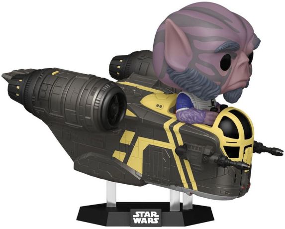 Figurine Funko Pop Star Wars : The Mandalorian & Grogu #838 Zeb Orrelio dans le Razor Crest