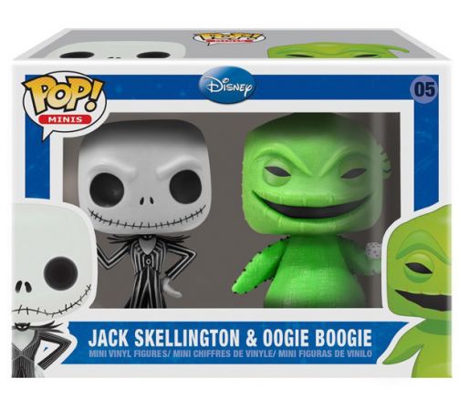 Figurine Funko Pop Disney #05 Jack Skellington avec Oogie Boogie - 2 pack