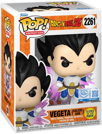 Figurine Funko Pop Dragon Ball Z #2261 Vegeta (Canon Garric) - Glow in the Dark