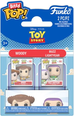 Figurine Funko Pop Toy Story [Disney] Woody & Buzz l'Eclair - Pack Bitty Pop