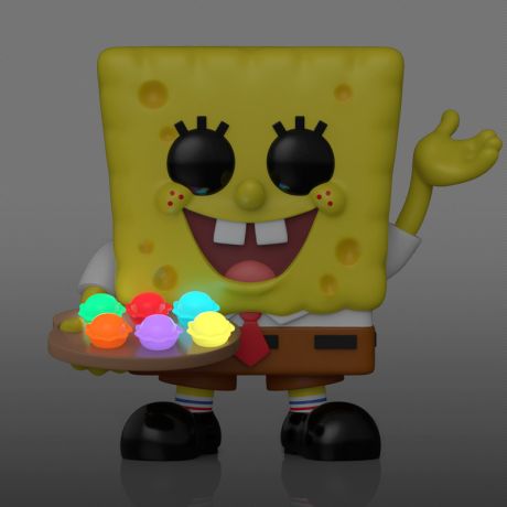 Figurine Funko Pop Bob l'Eponge #2312 Bob l'Eponge avec Les pâtés multicolores